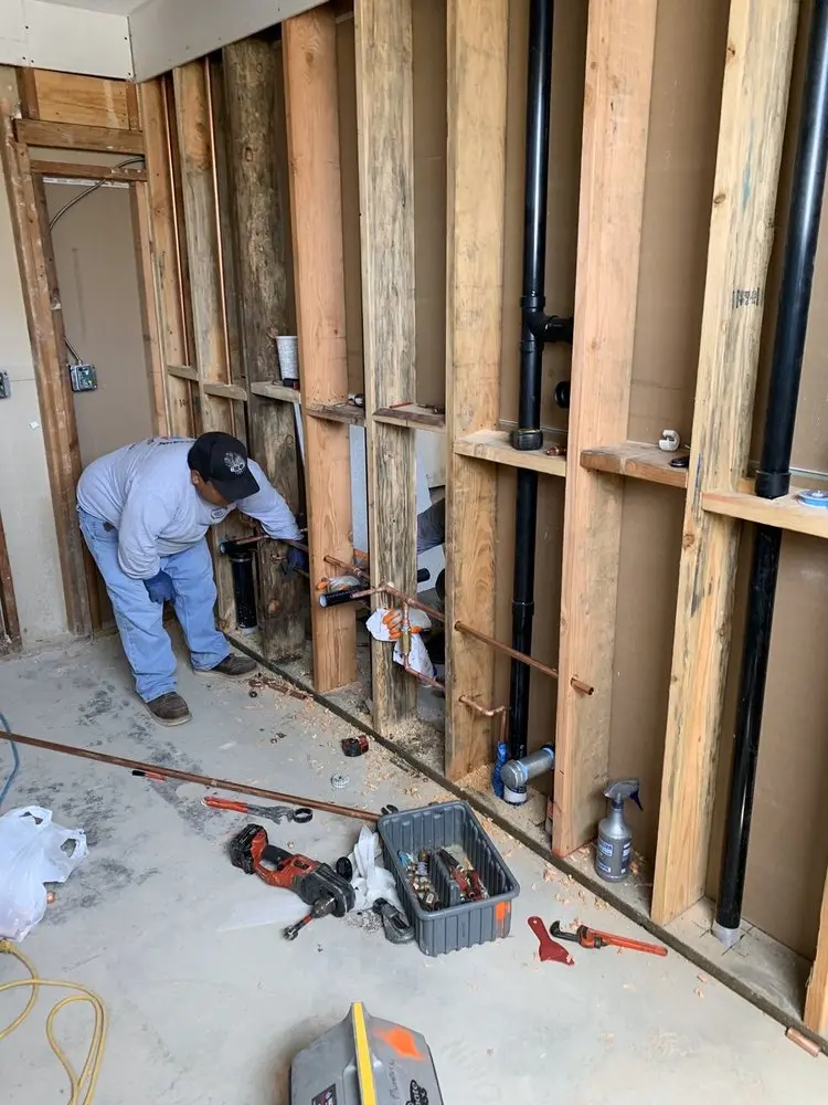 Commercial rough-in plumbing for Trenchless Sewer Repair in Jonestown